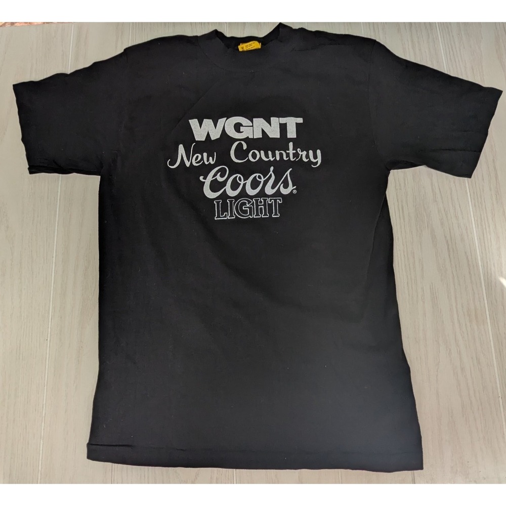 T-Shirt Black L WGNT Country Coors Light Bit the bullet PG's vintage single stch